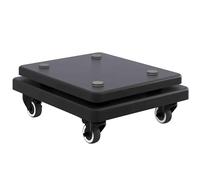 Subwoofer Isolation Stand With Copper Spikes - Double Layer Speaker Platform, Anti-Vibration Base For Studio Monitors, Bookshelf & Floor Speakers(Black D,35x35cm)