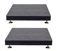 Subwoofer Speaker Stands, 2 Pack, For Floor Pair Subwoofer Isolation Stand, Base Stand Platform With Fixed Copper Nails Audio Isolation Feet (Color : Black, Size : 40x45cm)