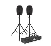 SubZero 200W 8" PA System with Digital Media Player & Stands