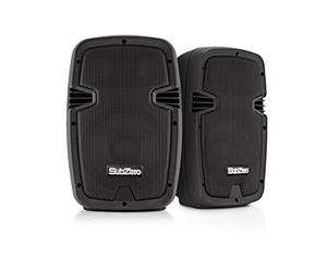 SubZero 200W 8" Speaker System with Digital Media Player | Portable Package with Two Professional Speakers, Clear Sound from 8-Inch Woofers, Gig-Ready Integrated Mixer