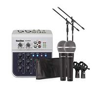 SubZero 4 Channel Mini Mixer and Microphones Bundle