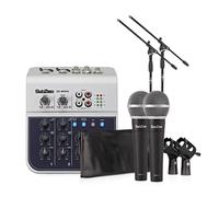SubZero 4 Channel Mini Mixer and Microphones Bundle