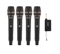 SUBZERO 4 Channel Wireless Microphone System for Singing, Events and Speeches