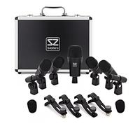 SubZero 7 Piece Drum Microphone Set with Case and Clamps