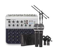 SubZero 8 Channel Mini Mixer and Microphones Bundle