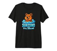 Subzero and Still Smiling Cold Plunging Ice Bathing Quokka Premium T-Shirt