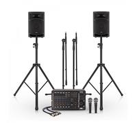 SubZero P88 500W 8" Bluetooth PA System with Mics and Stands