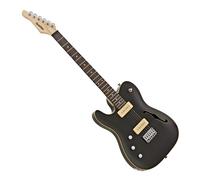 SubZero Paradigm Left Handed Semi-Hollow Electric Guitar Trans Black - Nearly New