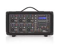 SubZero SZ-PMIX6-MP3 6 Channel Powered Mixer Digital Media Player