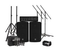 SubZero SZPA-410 175W 10" PA System with Microphones and Stands
