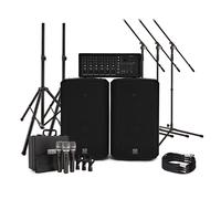 SubZero SZPA-612 250W 12" PA System with Microphones and Stands