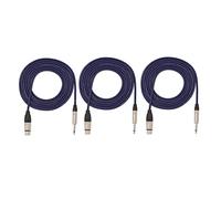 SubZero XLR (F) to Jack Cable 3m - 3 Pack