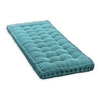 SUCADA 10cm Thick Bench Cushion 2/3 Seater,100cm/120cm Cotton Bench Cushions Sofa Floor Seat Cushion Mattress for Home Garden Patio Swing (100x30cm,Blue)
