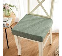 SUCADA Memory Foam Seat Cushion for Armchair, Non-Slip Booster Cushion Comfort Chair Seat Pad for Indoors Outdoors Car Office Sofa (50x50x8cm,dark green)