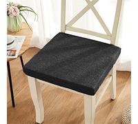 SUCADA Memory Foam Seat Cushion for Armchair, Non-Slip Booster Cushion Comfort Chair Seat Pad for Indoors Outdoors Car Office Sofa (45x45x5cm,Black)