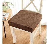 SUCADA Memory Foam Seat Cushion for Armchair, Non-Slip Booster Cushion Comfort Chair Seat Pad for Indoors Outdoors Car Office Sofa (45x45x10cm,dark brown)