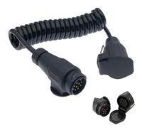 Succcuii 13 Pin to 13 Pin Trailer Extension Cable 3M, Waterproof 12V Male to Female Trailer Plug and Socket Adapter for Towing Caravan RV Tractor Boat Trailer Light Board Extension Cable Lead