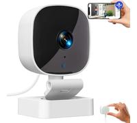 Succeedto Crystal Clear 2k Security Camera, 2025 Wireless Window Cameras for Home Security Indoor, Color Night Visio, Mini Wifi 24/7 Recording & Smart Alerts Easy Install(1pc)