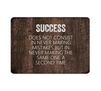Success Does Not Consist in Never Making Mistakes Metal Signs 10x14 Inch Customized Bathroom Patio Laundry Home Decor Metal Plaque Wall Art Plaques for Gate