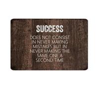 Success Does Not Consist in Never Making Mistakes Metal Tin Sign 8x12 Inch Hanging Lounge Pubs Club Outdoor Man Cave Decor Aluminum Tin Signs Wall Art Plaques for Outside
