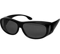 Success Eyewear Fit Over Sunglasses Polarized Lens Case Included Wear Over Prescription Eyeglasses 100% UV Protection for Men and Women Smoke Grey Lens