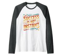 Success is Not Instant Growth Mindset Progress - Raglan Baseball Tee