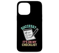Success It’s On My Checklist Achievement Productivity Case for iPhone 13 Pro Max