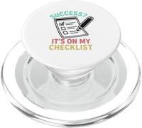 Success It’s On My Checklist Achievement Productivity PopSockets PopGrip for MagSafe