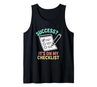 Success It’s On My Checklist Achievement Productivity Tank Top