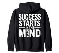 Success Starts In The Mind Entrepreneur Motivational Quote Zip Hoodie