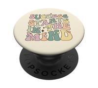 Success Starts In The Mind Motivational Positivity Quote PopSockets Adhesive PopGrip