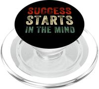 Success Starts In The Mind Motivational Positivity Quote PopSockets PopGrip for MagSafe