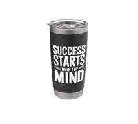 Success Starts with the Mind Stainless Steel Insulated Tumbler