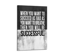 Successful Motivational Quote (1) Cover Poster Art Canvas Gift for Friends Or for Your Own Use Bedroom Living Room Decoration AestheticFrame-style 16x24inch(40x60cm)
