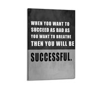 Successful Motivational Quote (2) Cover Poster Art Canvas Gift for Friends Or for Your Own Use Bedroom Living Room Decoration AestheticFrame-style 12x18inch(30x45cm)