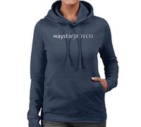 Succession Waystar Royco Logo Women's Hooded Sweatshirt Navy Blue