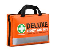SuccorWare 380 Pieces Deluxe First Aid Kit Compact Trauma Medical Kits with Assorted Bandages, Instant Cold Pack, Emergency Blanket for Home, Travel, Office, Camping, Vehicle, Emergency Kits(Orange)