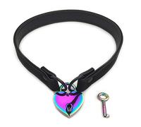 Succuba Padlock Choker Collar Necklace Lolita Collar Cat Kitty Velvet Necklace with Lock and Key For Women and Men, Velvet, not known