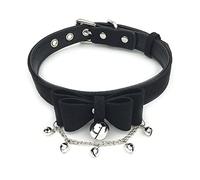 Succuba Padlock Choker Collar Necklace Lolita Pink Collar Choker Kitty Velvet Necklace with Lock and Key for Women and Men, Regular, Faux Leather, Rhinestone