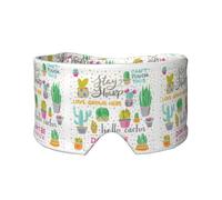 Succulent Cactus Print Eye and Ear Muffs Blackout Sleeping Noise Blocking Ear for Adults Kids Men Women