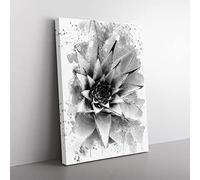 Succulent Cactus V4 Modern Canvas Wall Art Print Ready to Hang, Framed Picture for Living Room Bedroom Home Office Décor, 60x40 cm (24x16 Inch)