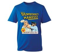Succulent Chinese Meal Funny This is Democracy Manifest T-Shirt Top T Shirt Shortsleeve Crew Neck World Tshirts (Royal Blue, S)