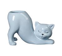 Succulent Flower Pot - Indoor Flower Pot, Cute Desktop Flower Pot, Cute Ceramic Succulent Flower Pot, Small Animals Flower Pot for Planted | Cat Flower Pot
