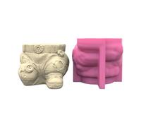 Succulent Flower Pots Shape Trousers Kneeling Pen Holder Silicone Mould Concrete Plaster Planter Vase Mould Epoxy Resin Moulds Silicone Moulds