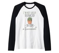 Succulent Plant Lover Succulent Houseplant Botanical Design Raglan Baseball Tee