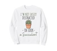 Succulent Plant Lover Succulent Houseplant Botanical Design Sweatshirt