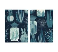 Succulent Plants And Cactus Passport Holder for Women Men PU Leather Passport Travel Wallet with Multiple Pockets