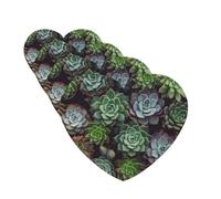Succulent Plants Car Air Freshener Cards for Women Men 4 Pack Cute Car Accessories Long Lasting Scent Car Diffuser Hanging Auto Aromatherapy Tablets Car Fresheners Gifts