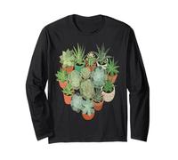 Succulent Plants Collection Cute Botanical Plant Lover Long Sleeve T-Shirt