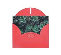 Succulent Plants Printing Notecards With Envelopes Funny Love Buckle Pearl Paper Envelope Packaging Holiday Greeting